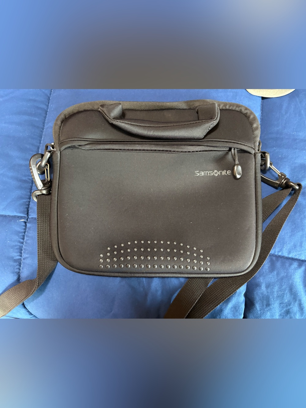Samsonite Aramon NXT Shuttle Black Case With Strap 10.1 Laptop Ipad - Picture 2 of 8